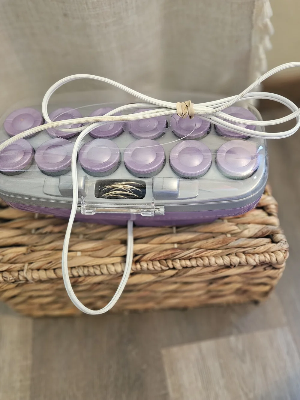 Conair Ion Shine Hot Rollers Set - Purple, Clean Works Well